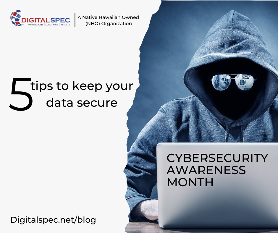 cybersecurity awareness month. 5 tips to protect against cyberthreats